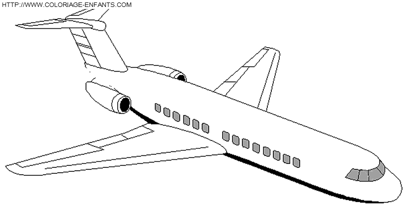 coloriage avion