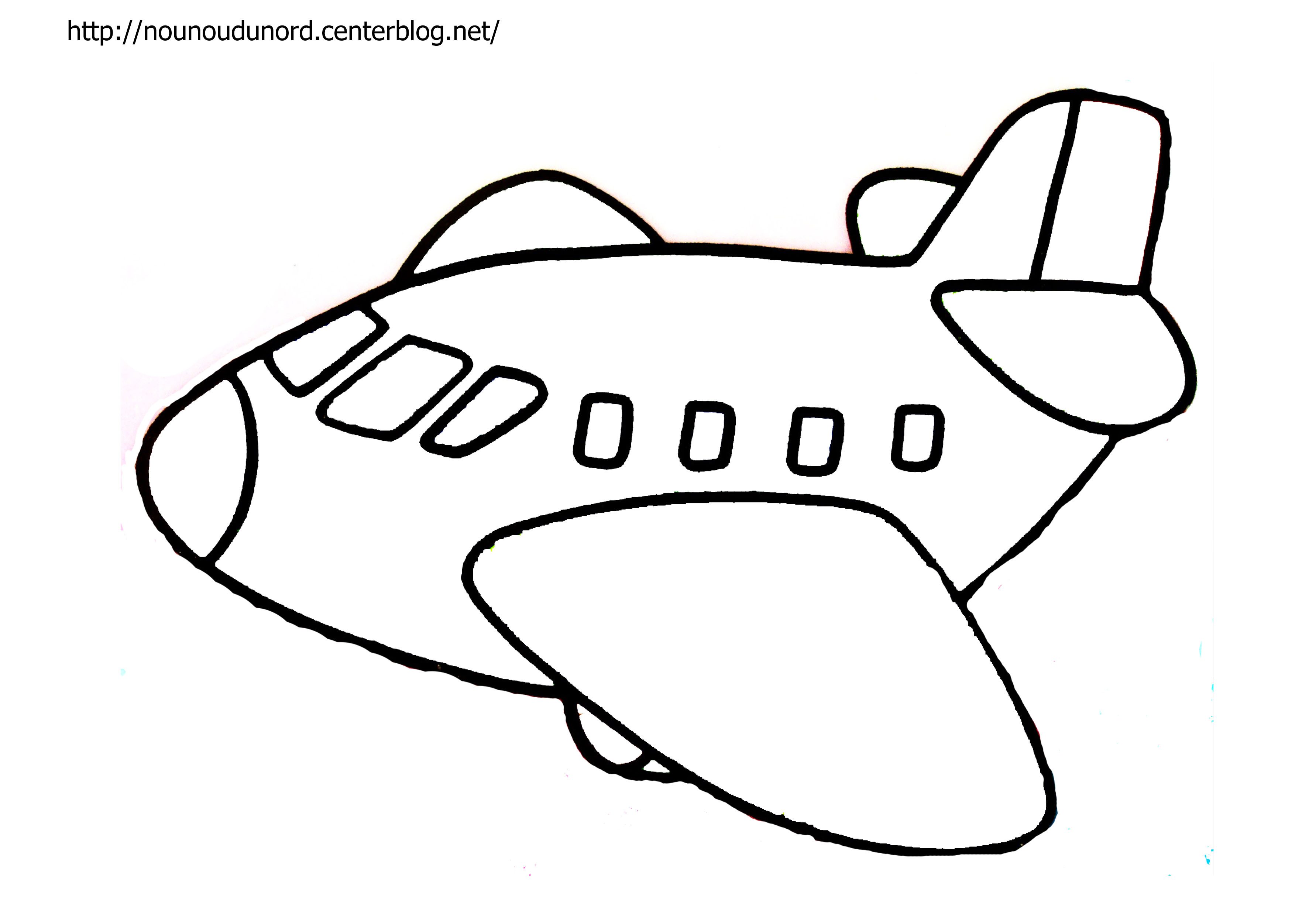 dessin à colorier avion hugo l'escargot