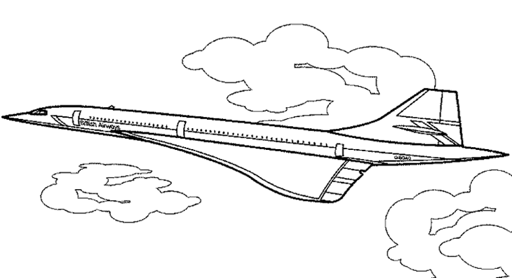 coloriage à dessiner avion mirage 2000