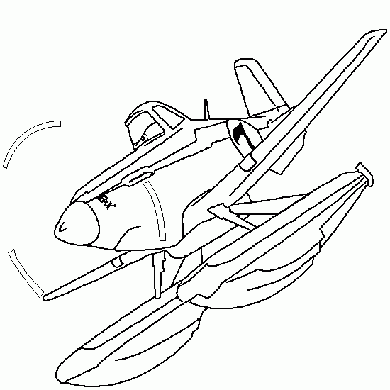 coloriage à dessiner avion 2 ans