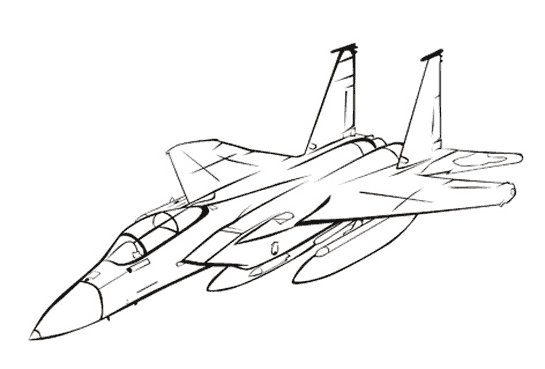 Coloriage Avion De Guerre En Ligne