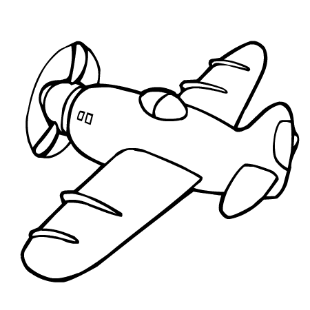 dessin avion chasse