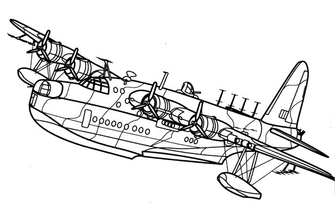 dessin a colorier avion de guerre