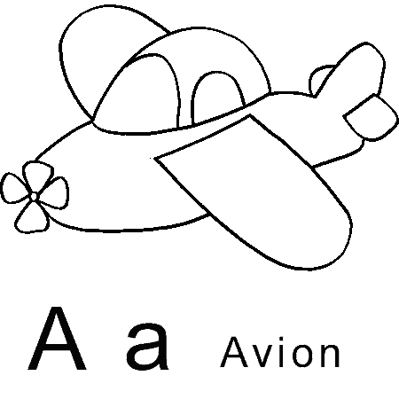 coloriage avion canadair