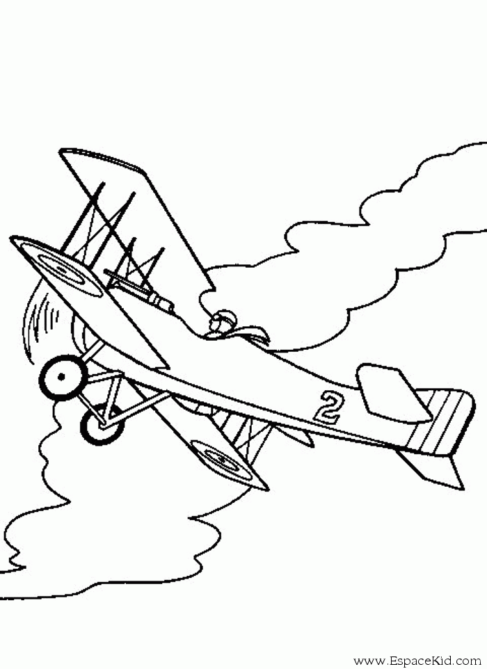 coloriage  dessiner avion  imprimer