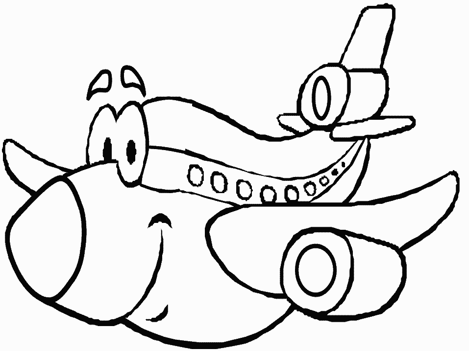coloriage à dessiner avion de course