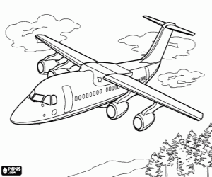 coloriage à dessiner a imprimer avion gratuit