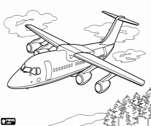 coloriage  dessiner a imprimer avion gratuit