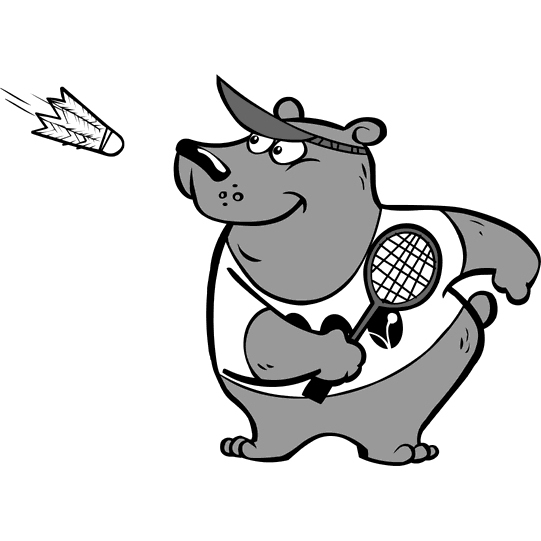 dessin badminton imprimer