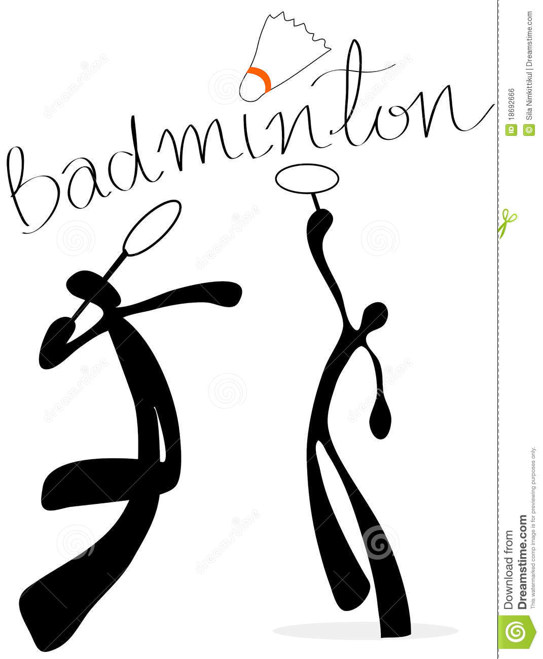 coloriage badminton