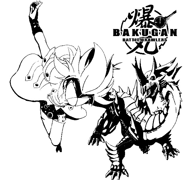 dessin bakugan dragonoid
