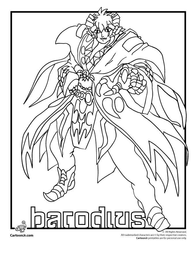 coloriage a dessiner bakugan leonidas