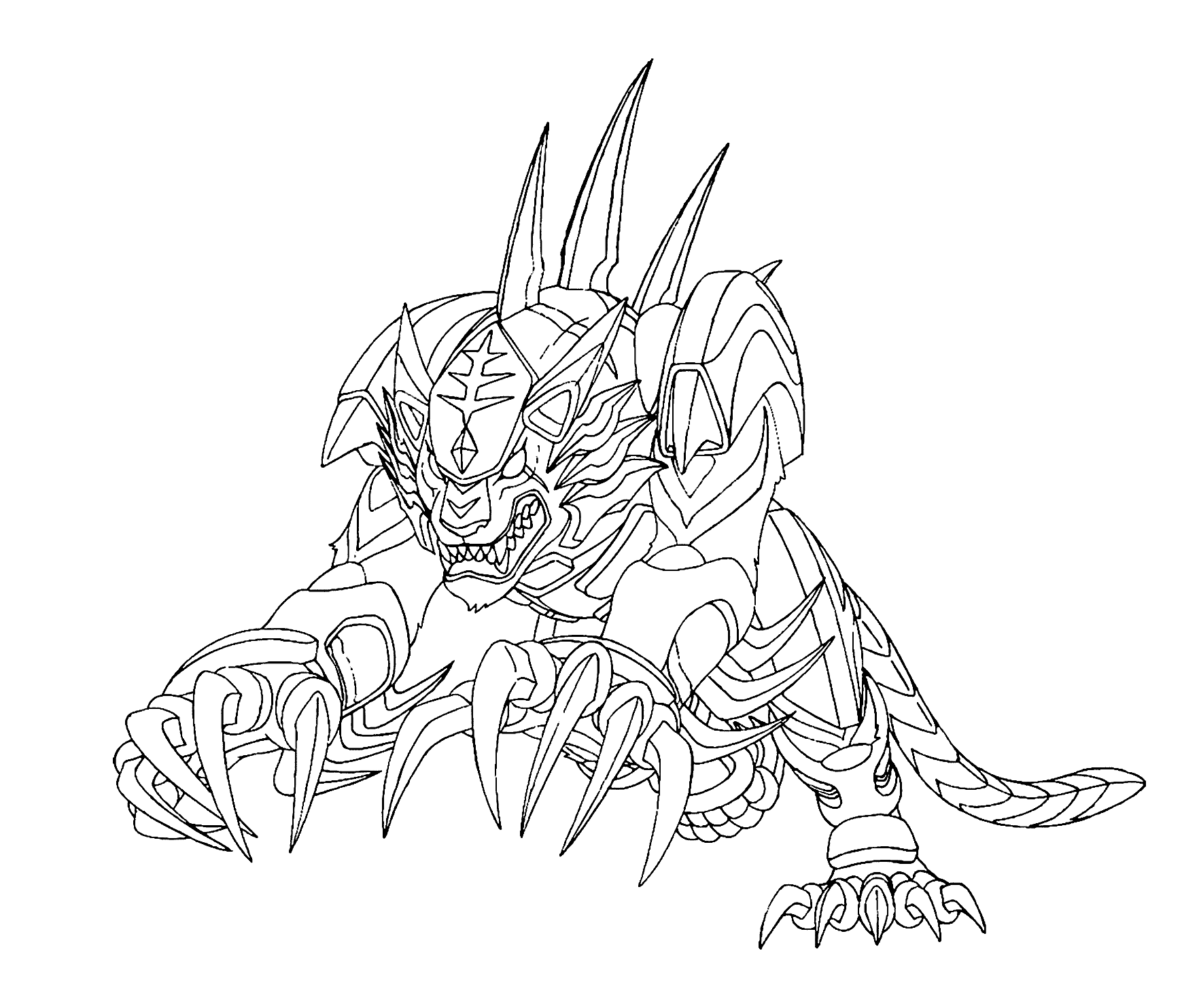 Bakugan Tigrerra Coloring Pages