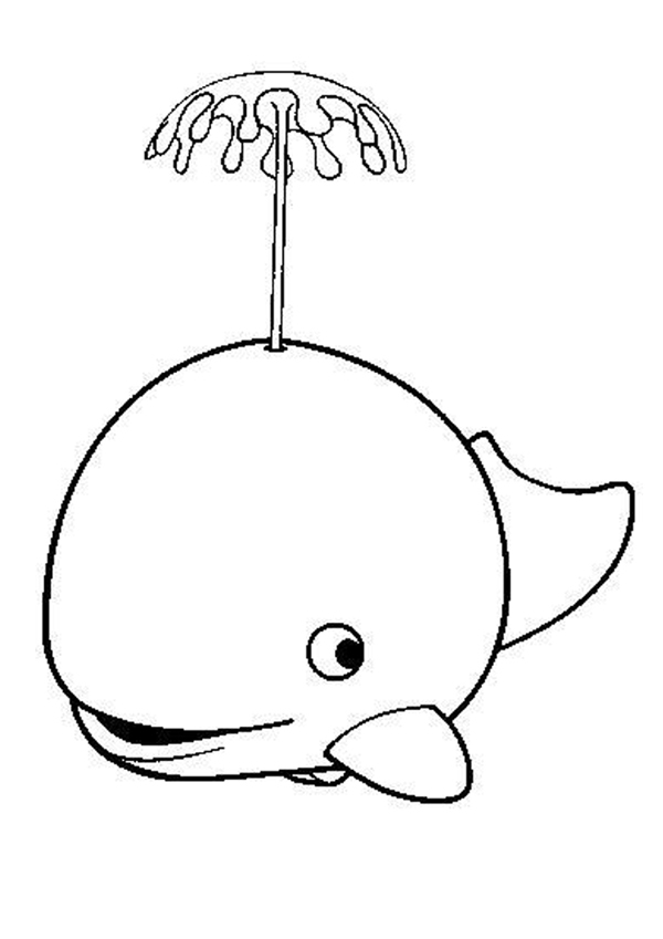 coloriage Ã dessiner baleine petite section