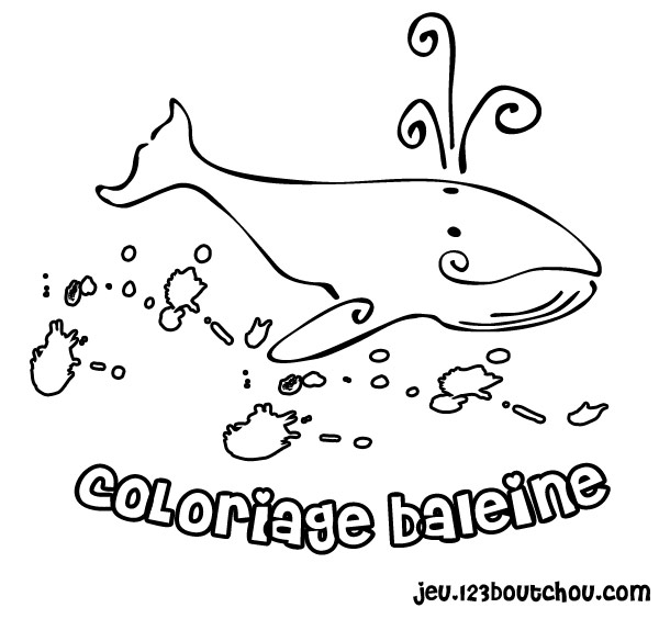 colorier baleine