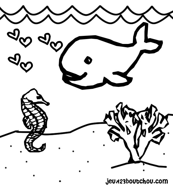 coloriage baleine petite section