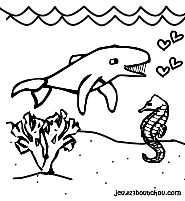 dessin baleine à imprimer