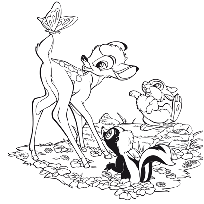 dessin bambi et panpan