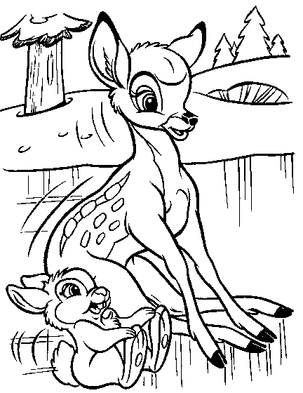 dessin bambi 2 imprimer