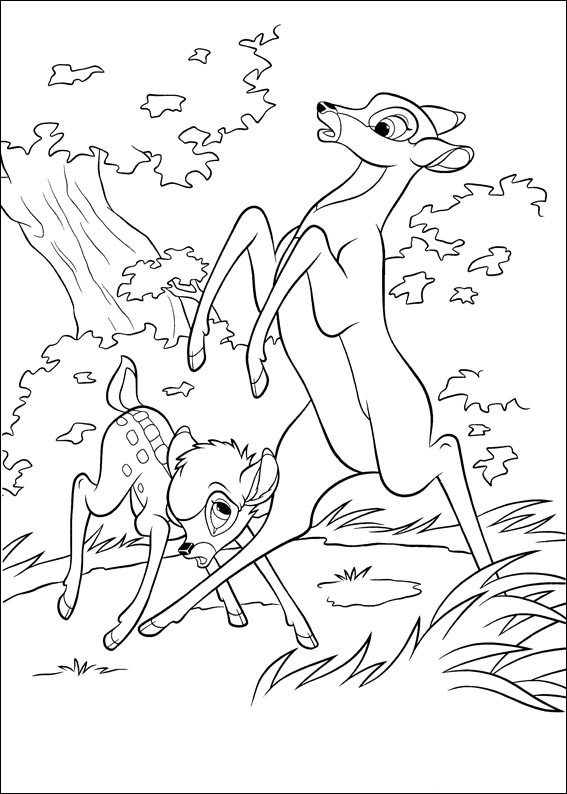coloriage  dessiner bambi gratuit  imprimer