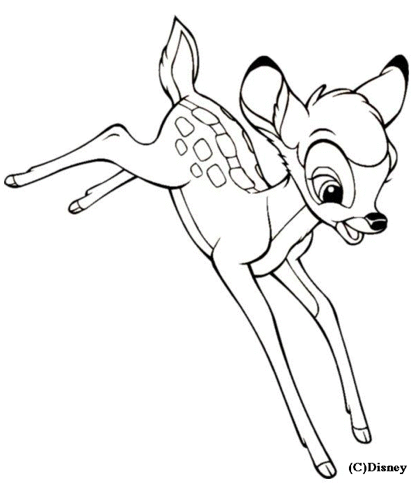 coloriage bambi disney
