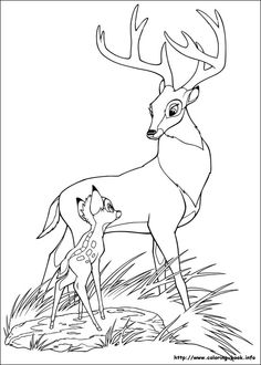 coloriage à dessiner à imprimer bambi