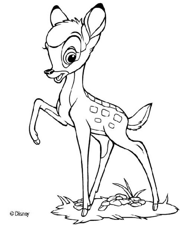 coloriage bambi gratuit