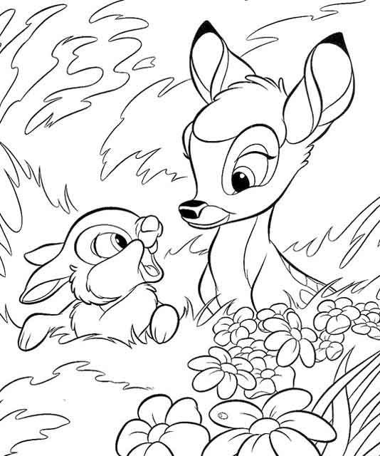 dessin de bambi en ligne