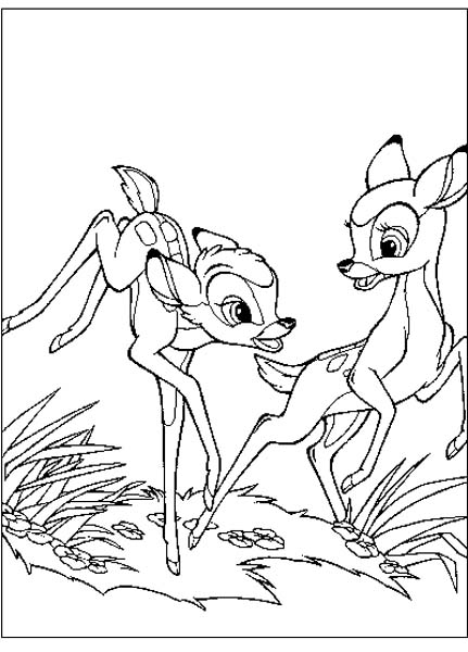coloriage bambi imprimer
