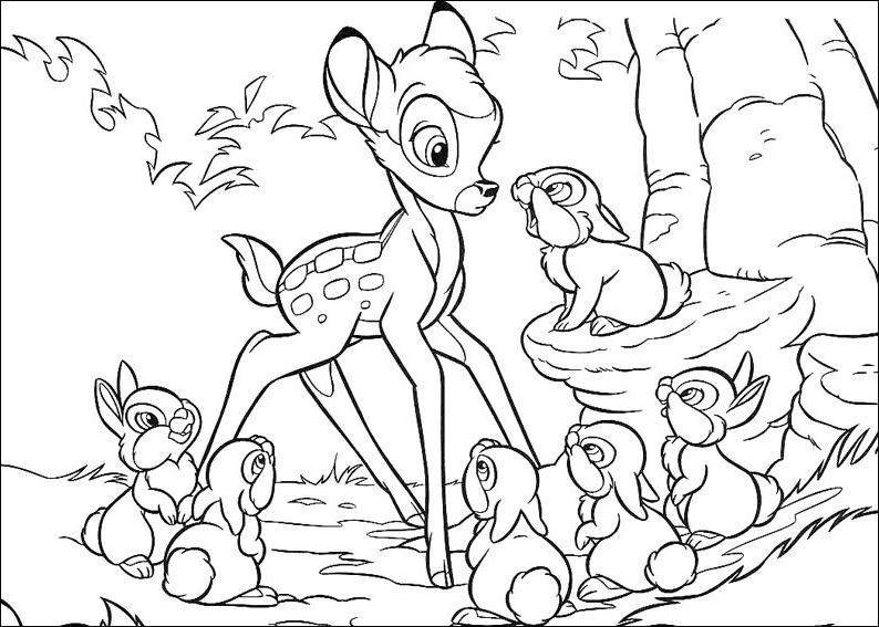 vrac coloriage bambi