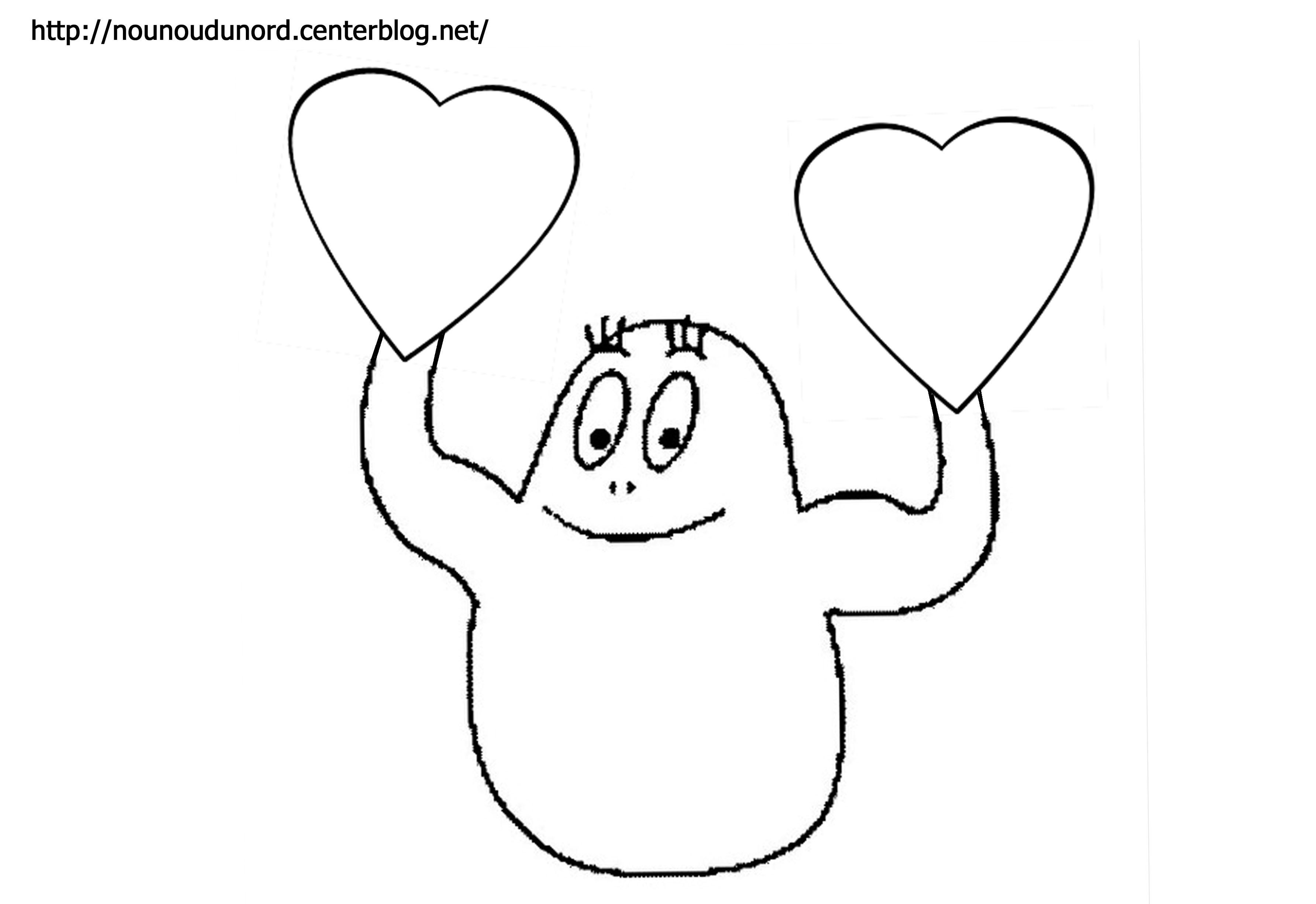 coloriage ƒ dessiner barbapapa sur ordinateur