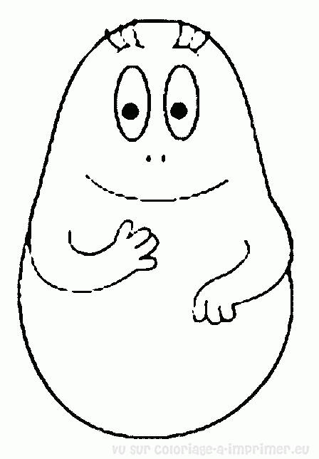 coloriage  dessiner barbapapa en ligne