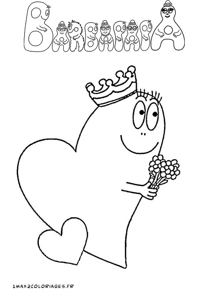 coloriage barbapapa