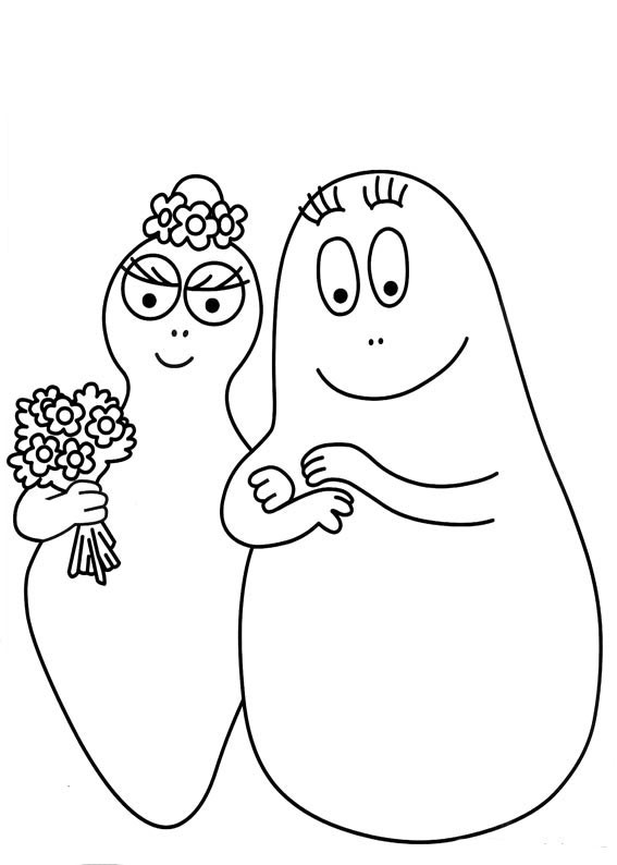 coloriage barbapapa