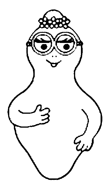 dessin à colorier barbapapa tfou