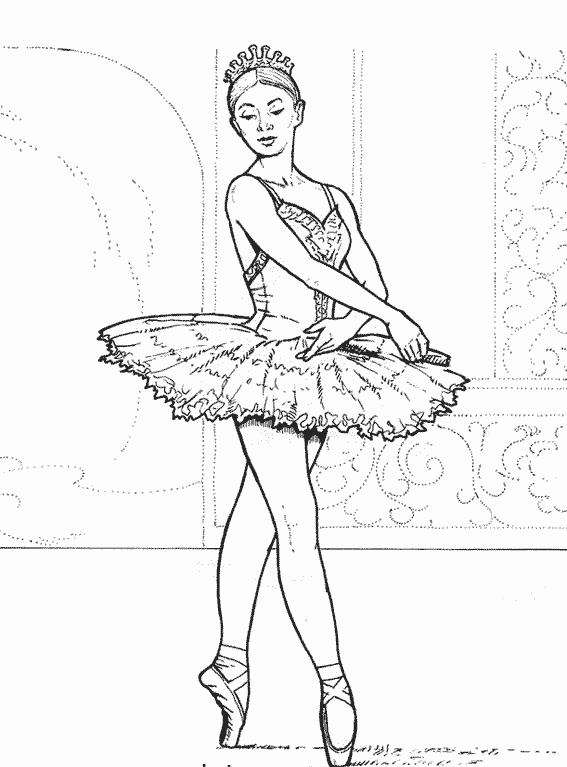 coloriage barbie danseuse