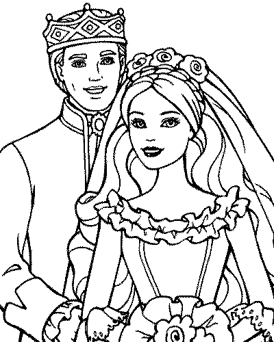 coloriage barbie cheval