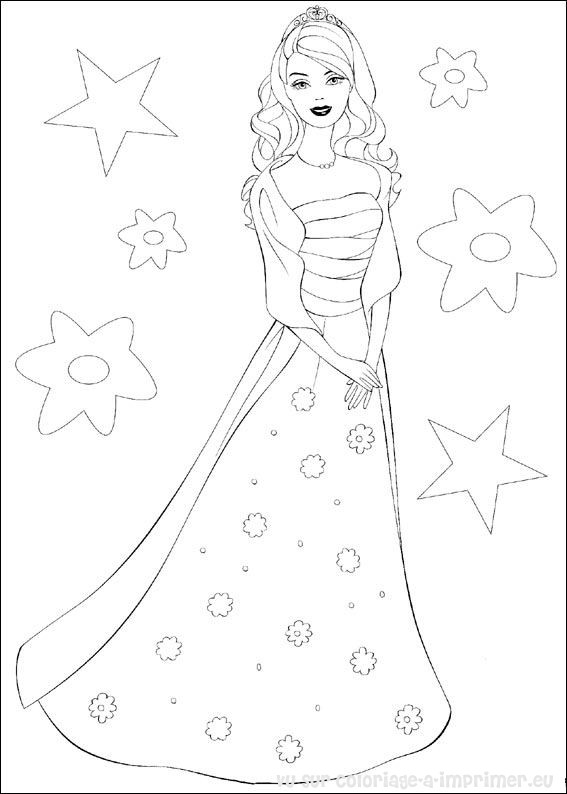 coloriage barbie voiture