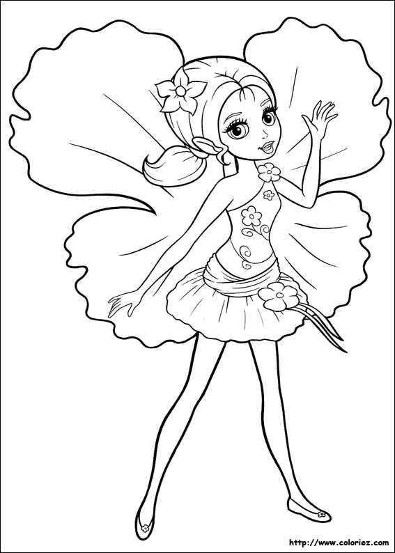 Coloriage Barbie Mode