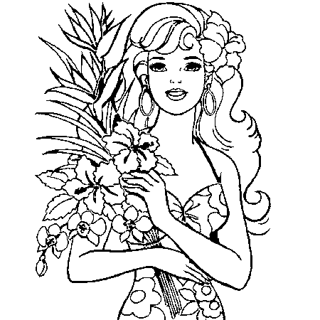 coloriage barbie princesse noel