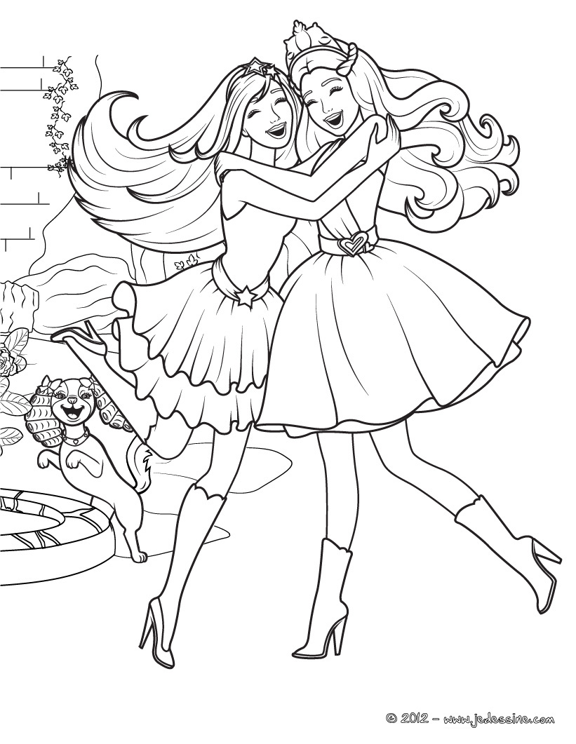 coloriage barbie et ses soeurs