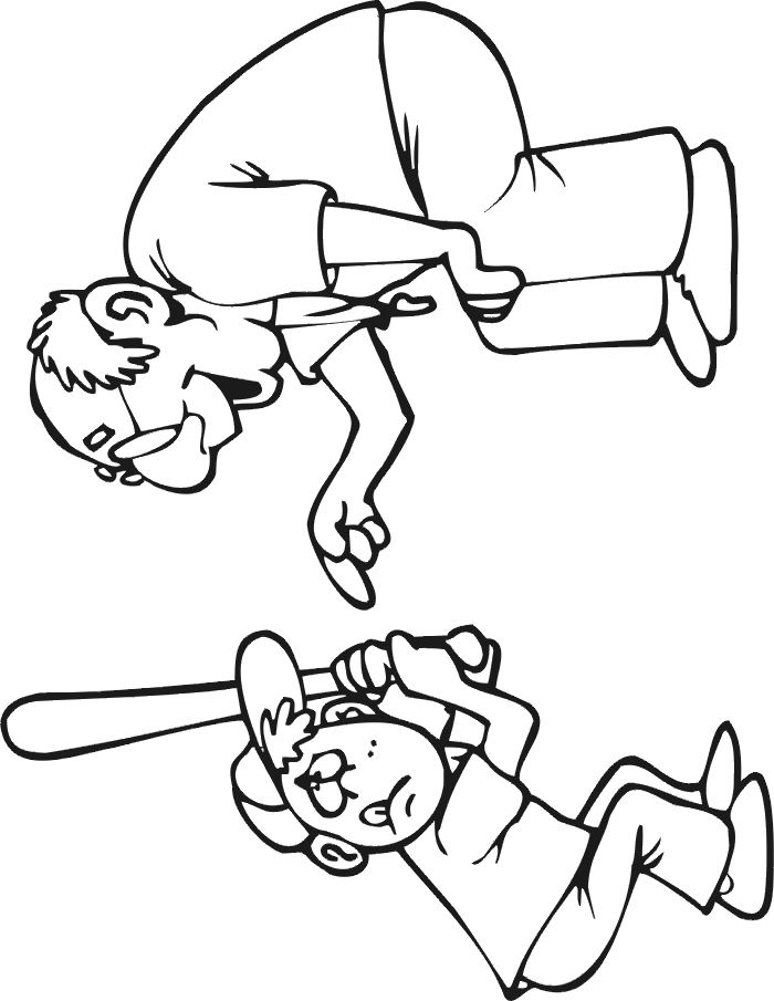 coloriage de baseball