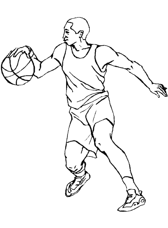 coloriage  dessiner en ligne basketball