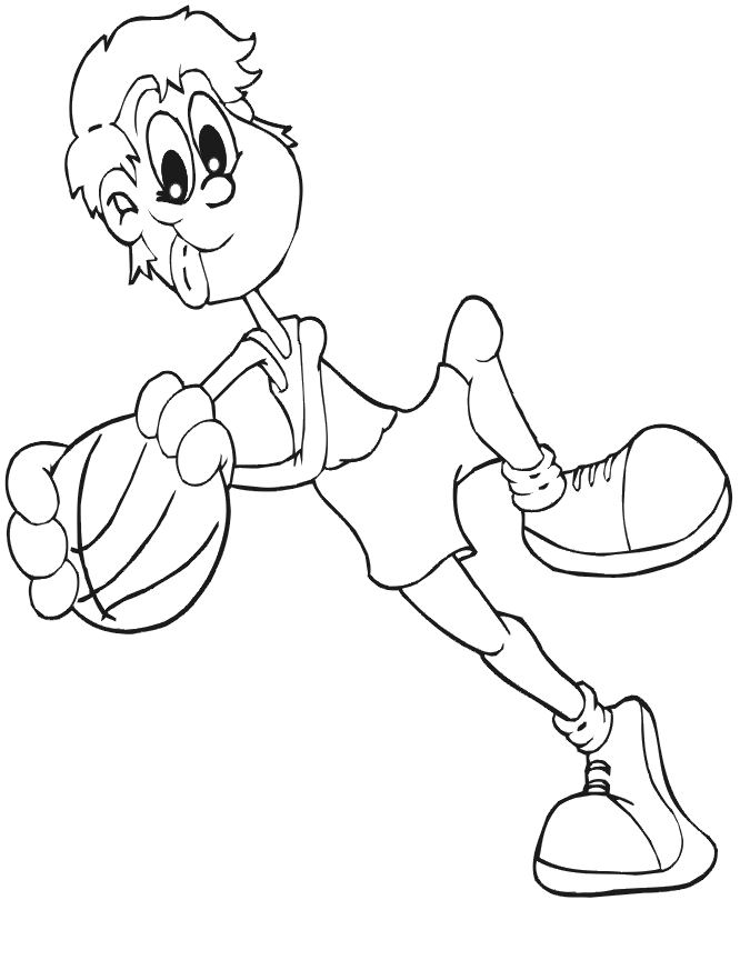 coloriage en ligne basketball