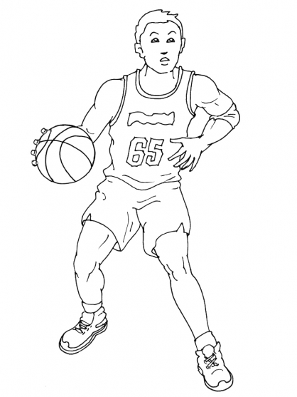 coloriage en ligne basketball