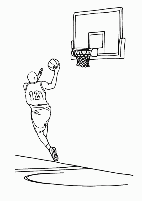 coloriage à dessiner basketball tony parker