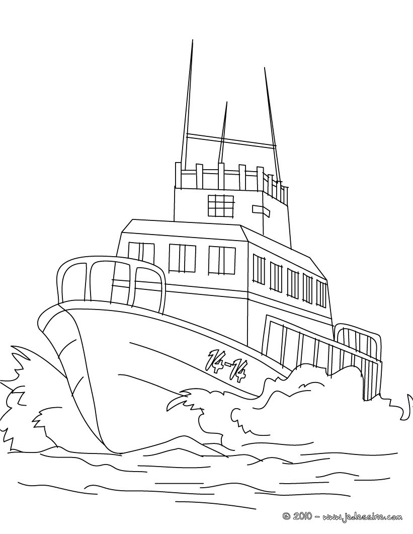 coloriage bateau a voile a imprimer