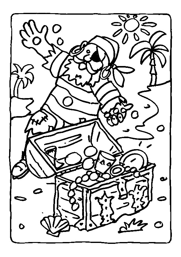 coloriage bateau jack et les pirates