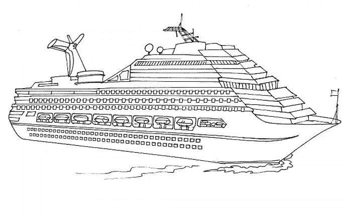 Coloriage Bateau sur Hugolescargot  - coloriage bateau pirate