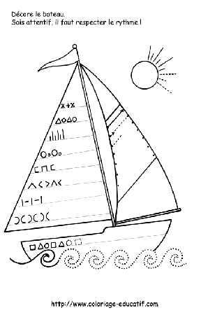 coloriage à dessiner bateau ulysse